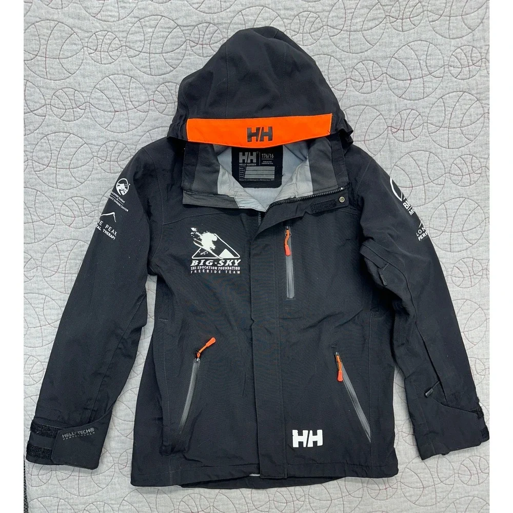 Helly Hansen Shell Jacket Black Junior Springbok / Kids 16